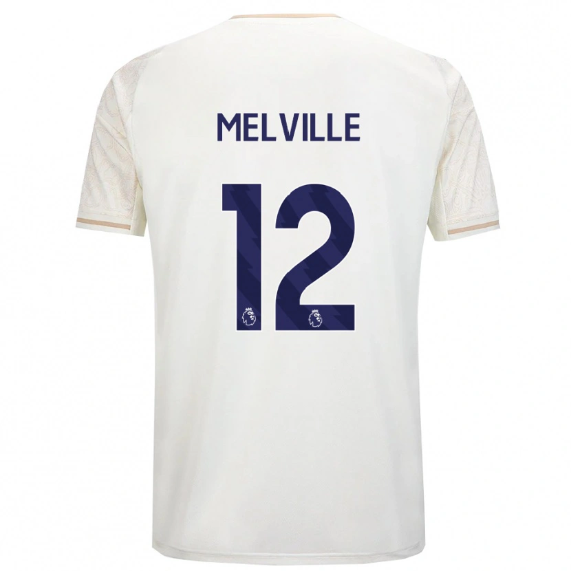 Danxen Criança Camisola Logan Melville #12 Branco Sujo Preto Alternativa 2025/26 Camisa Brasil