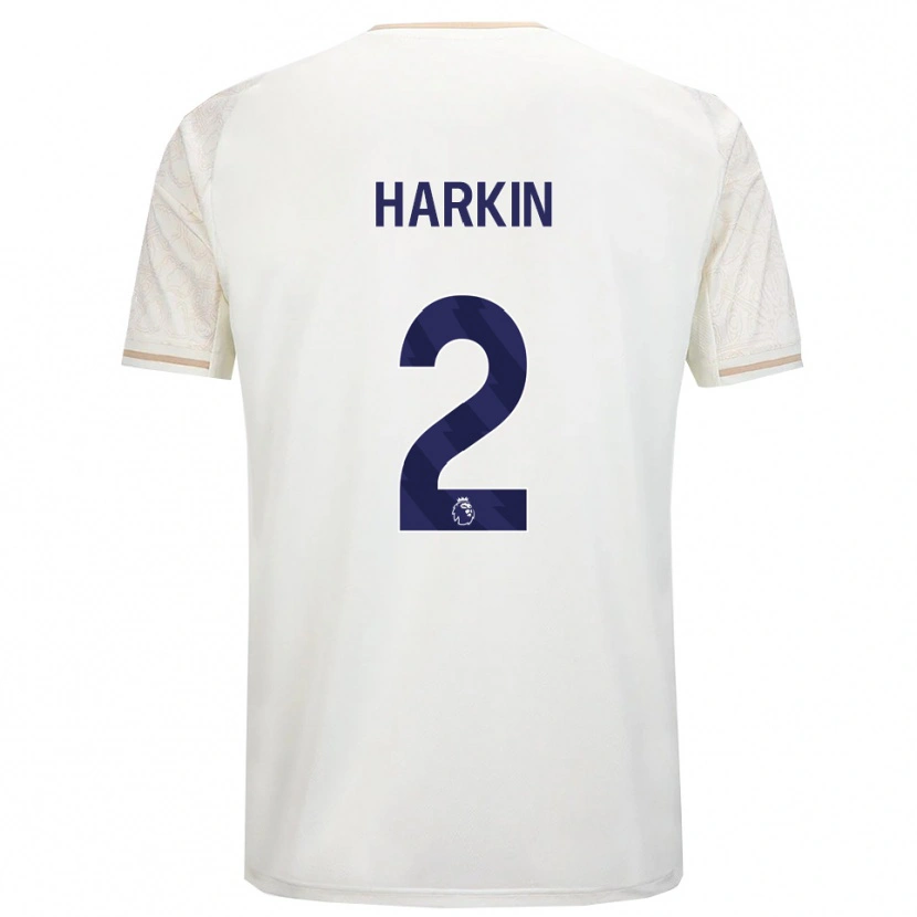 Danxen Criança Camisola Lyndsey Harkin #2 Branco Sujo Preto Alternativa 2025/26 Camisa Brasil