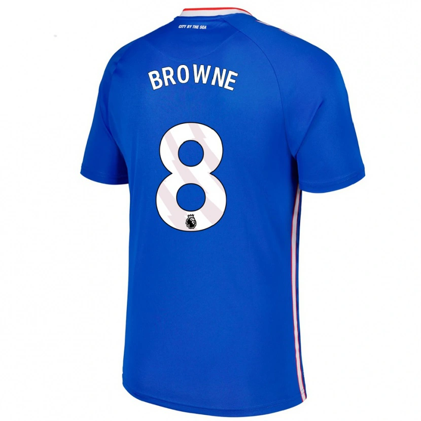 Danxen Criança Camisola Alan Browne #8 Azul Branco Alternativa 2025/26 Camisa Brasil