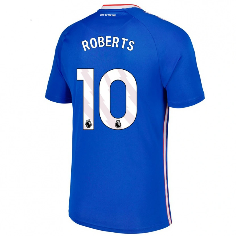 Danxen Criança Camisola Patrick Roberts #10 Azul Branco Alternativa 2025/26 Camisa Brasil