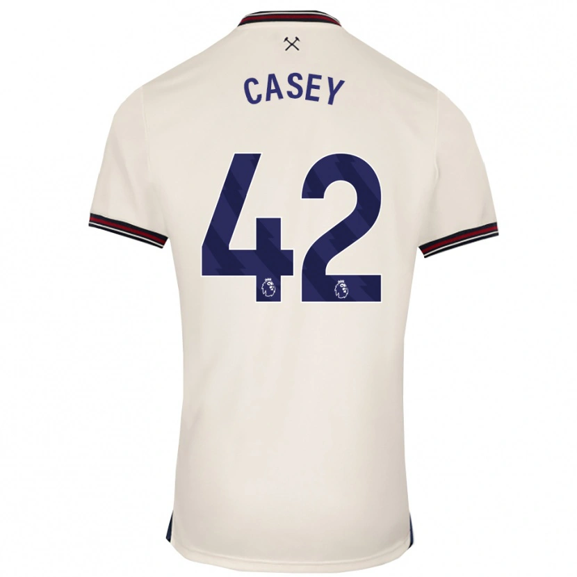 Danxen Criança Camisola Kaelan Casey #42 Branco Sujo Alternativa 2025/26 Camisa Brasil