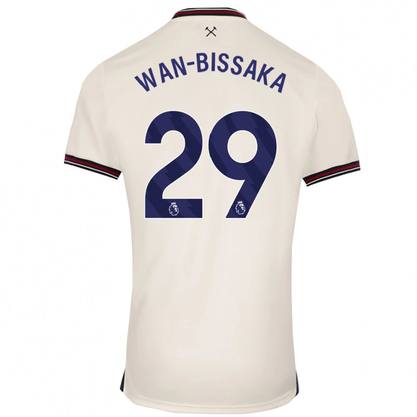 Danxen Criança Camisola Aaron Wan-Bissaka #29 Branco Sujo Alternativa 2025/26 Camisa Brasil