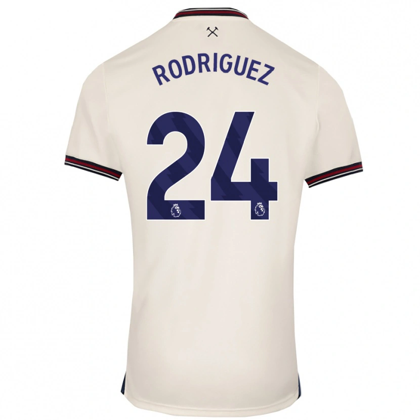 Danxen Criança Camisola Guido Rodríguez #24 Branco Sujo Alternativa 2025/26 Camisa Brasil