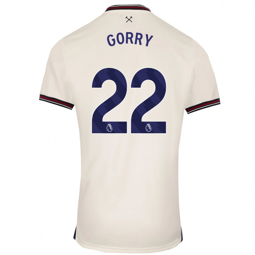Danxen Criança Camisola Katrina Gorry #22 Branco Sujo Alternativa 2025/26 Camisa Brasil