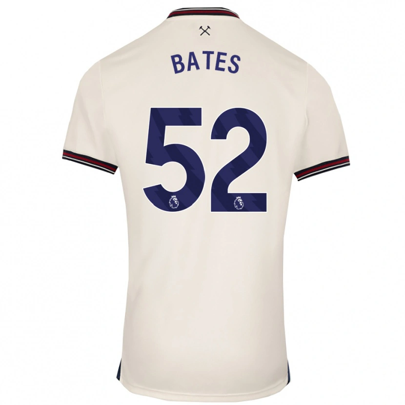 Danxen Criança Camisola Billy Bates #52 Branco Sujo Alternativa 2025/26 Camisa Brasil