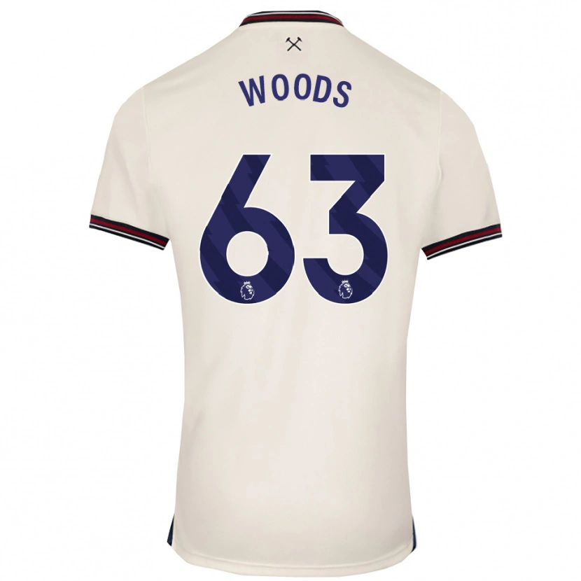Danxen Criança Camisola Archie Woods #63 Branco Sujo Alternativa 2025/26 Camisa Brasil