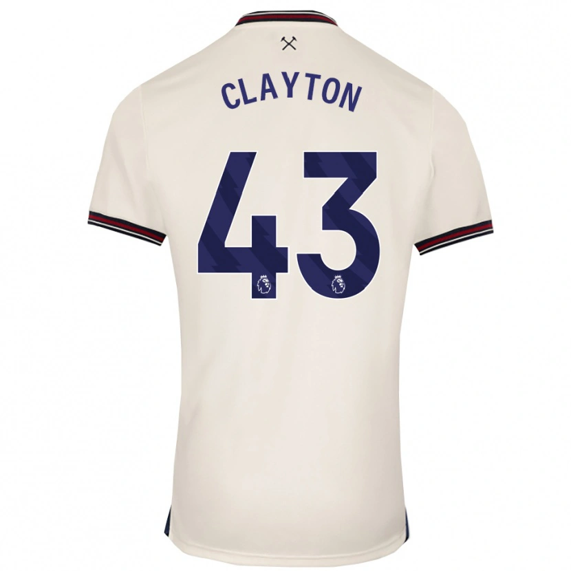 Danxen Criança Camisola Regan Clayton #43 Branco Sujo Alternativa 2025/26 Camisa Brasil