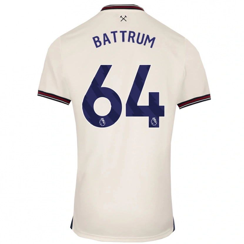 Danxen Criança Camisola Ryan Battrum #64 Branco Sujo Alternativa 2025/26 Camisa Brasil