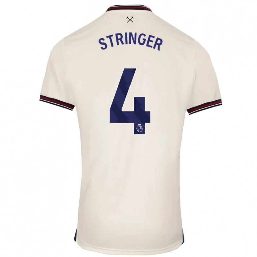 Danxen Criança Camisola Abbey Leigh Stringer #4 Branco Sujo Alternativa 2025/26 Camisa Brasil