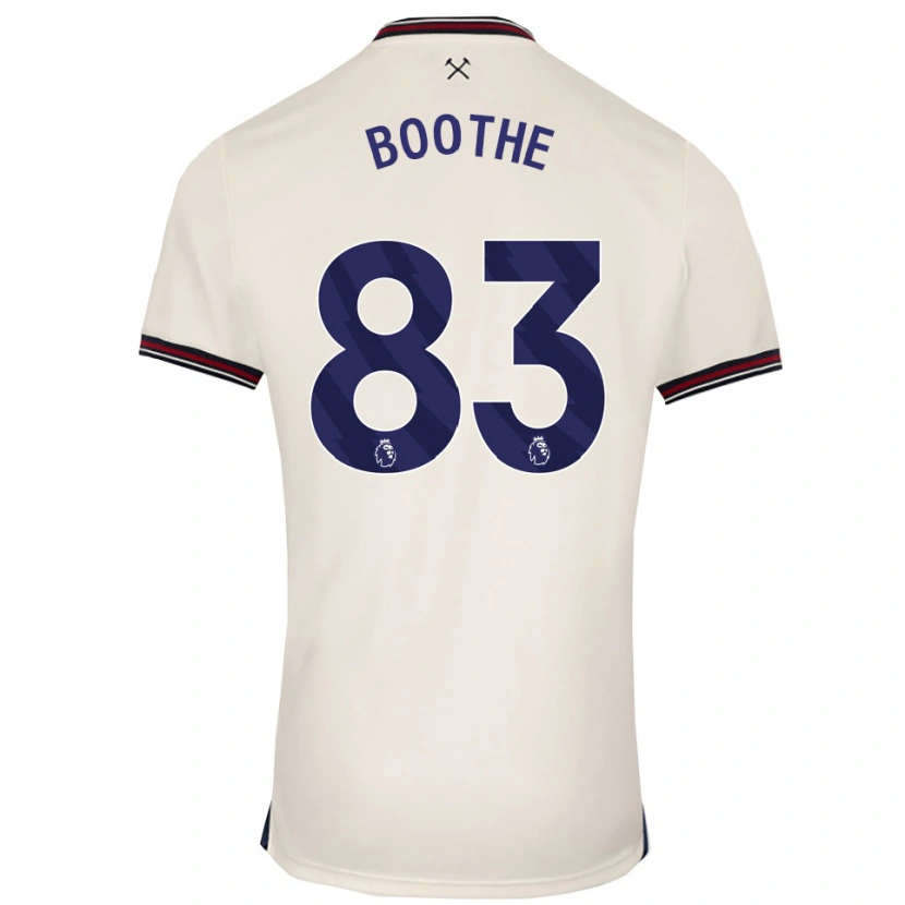 Danxen Criança Camisola Sebastian Boothe #83 Branco Sujo Alternativa 2025/26 Camisa Brasil