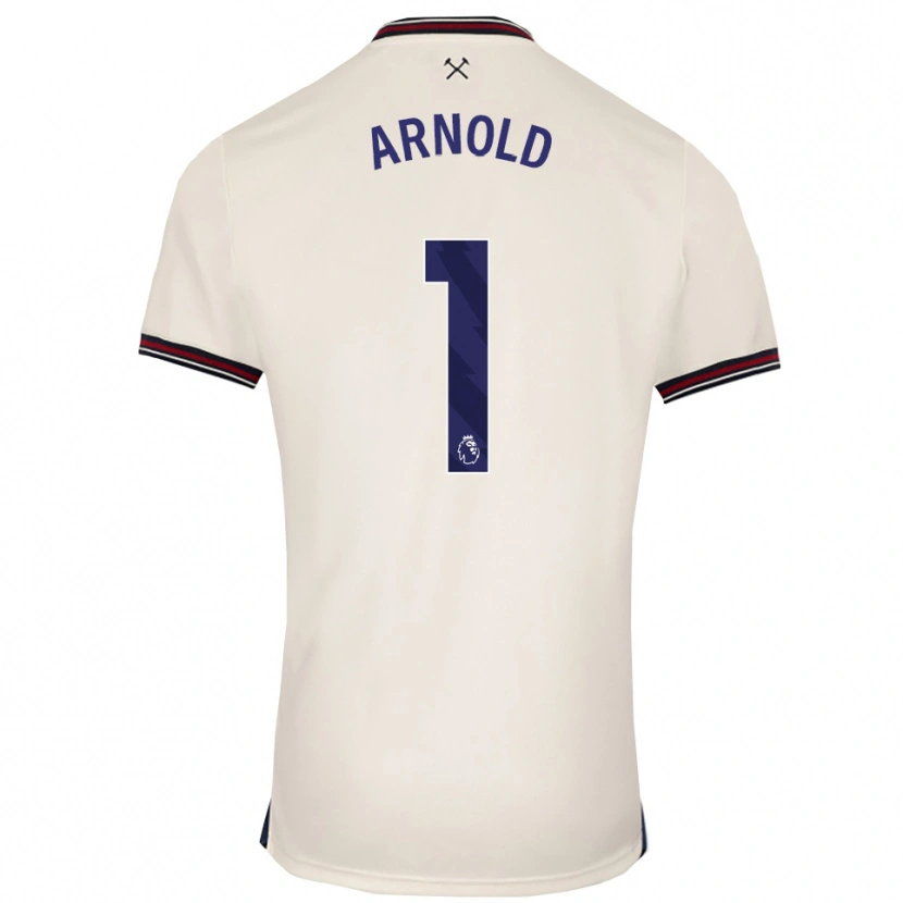 Danxen Criança Camisola Mackenzie Arnold #1 Branco Sujo Alternativa 2025/26 Camisa Brasil