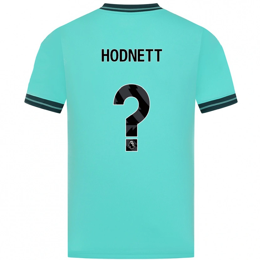 Danxen Criança Camisola Jack Hodnett #0 Azul Celeste Verde Alternativa 2025/26 Camisa Brasil
