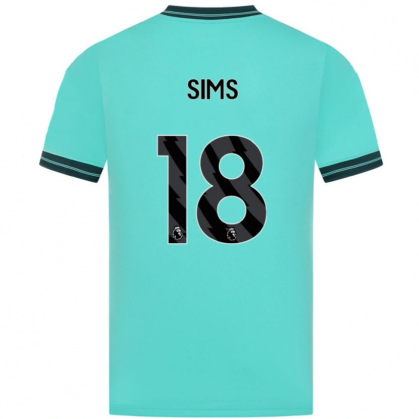Danxen Criança Camisola Amy Sims #18 Azul Celeste Verde Alternativa 2025/26 Camisa Brasil