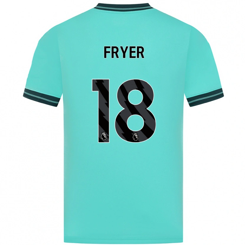 Danxen Criança Camisola Hannah Fryer #18 Azul Celeste Verde Alternativa 2025/26 Camisa Brasil