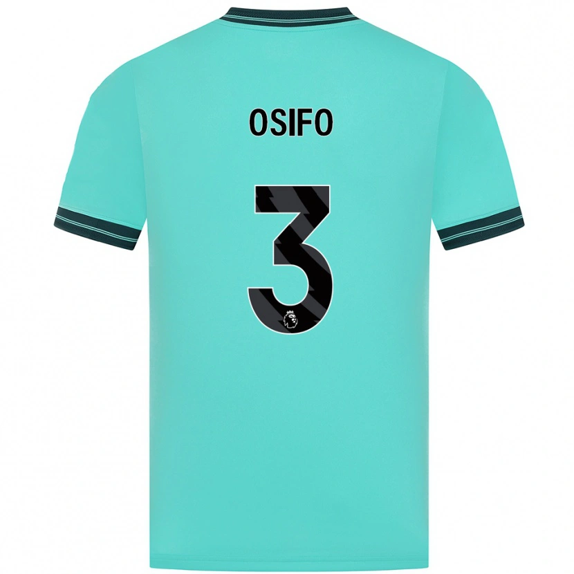 Danxen Criança Camisola David Osifo #3 Azul Celeste Verde Alternativa 2025/26 Camisa Brasil