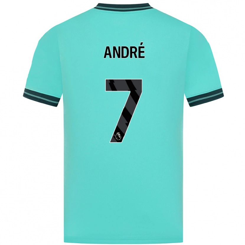 Danxen Criança Camisola André #7 Azul Celeste Verde Alternativa 2025/26 Camisa Brasil