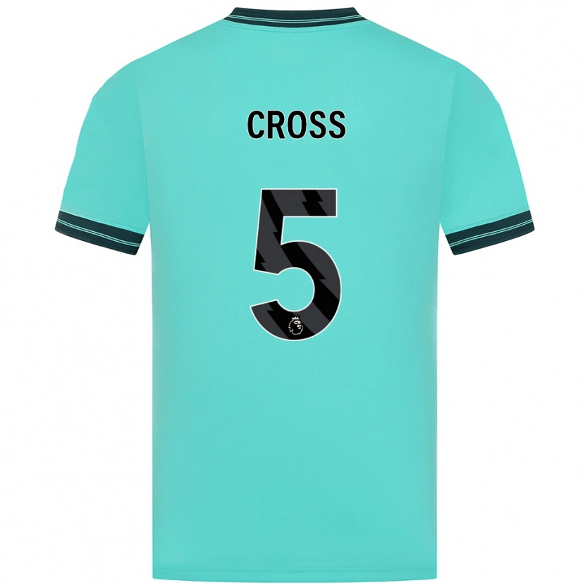 Danxen Criança Camisola Emma Cross #5 Azul Celeste Verde Alternativa 2025/26 Camisa Brasil