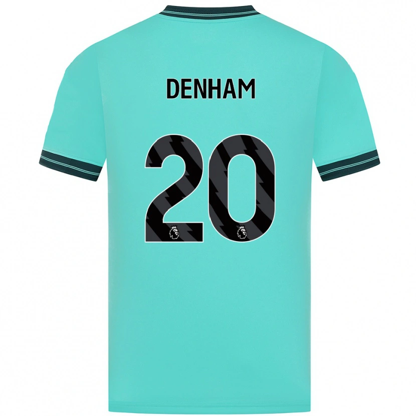 Danxen Criança Camisola Ania Denham #20 Azul Celeste Verde Alternativa 2025/26 Camisa Brasil