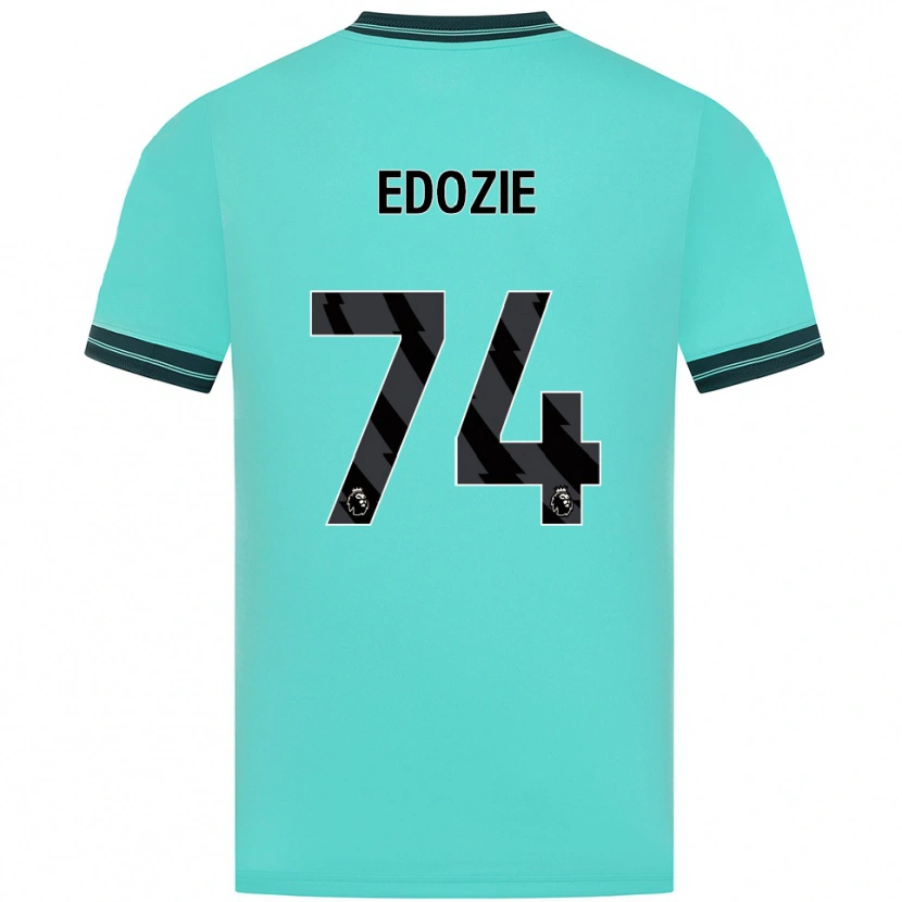 Danxen Criança Camisola Tom Edozie #74 Azul Celeste Verde Alternativa 2025/26 Camisa Brasil