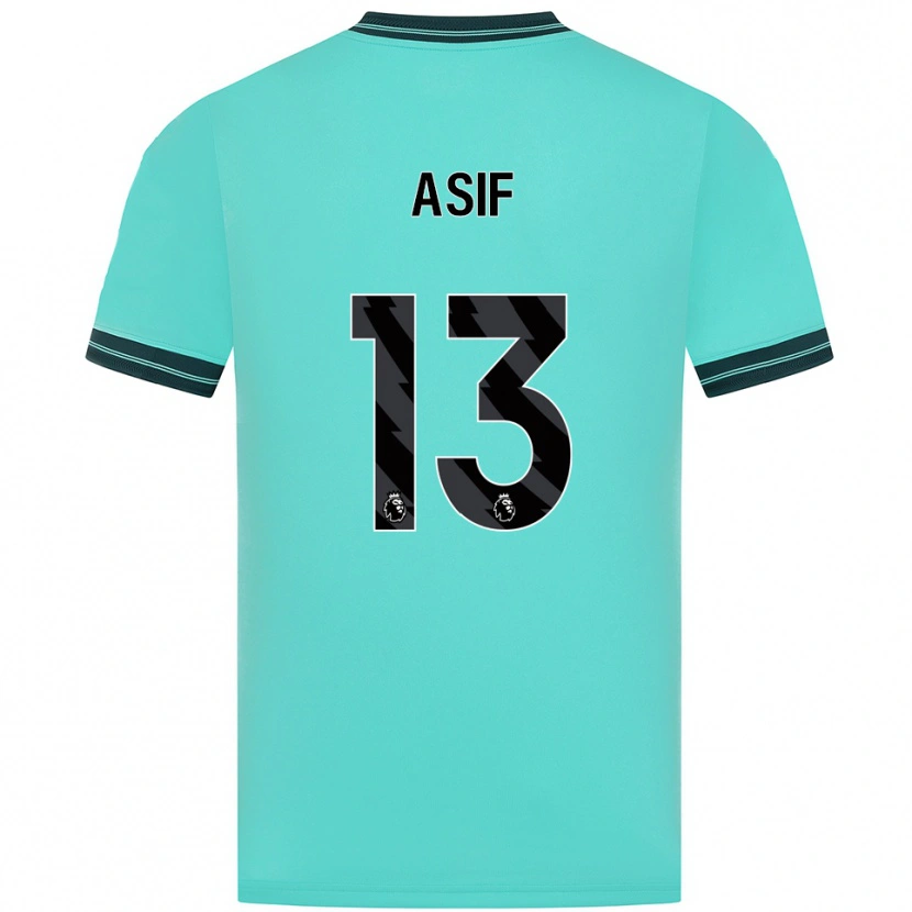 Danxen Criança Camisola Daston Asif #13 Azul Celeste Verde Alternativa 2025/26 Camisa Brasil