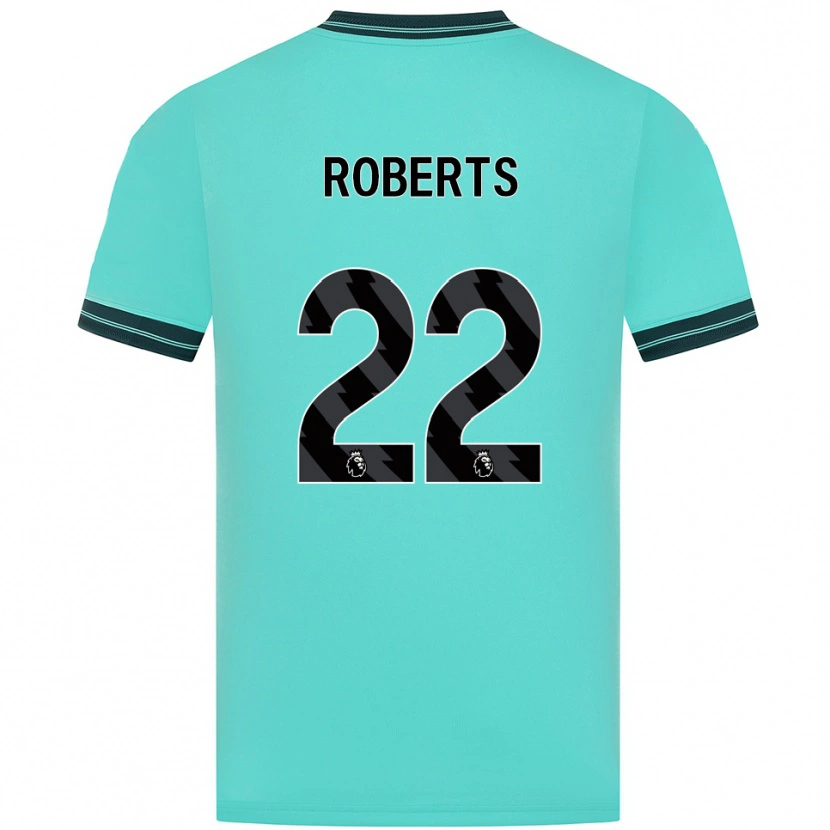 Danxen Criança Camisola Beth Roberts #22 Azul Celeste Verde Alternativa 2025/26 Camisa Brasil