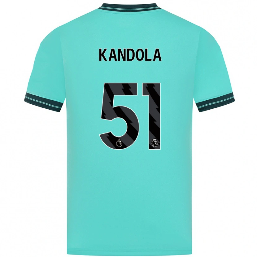 Danxen Criança Camisola Kam Kandola #51 Azul Celeste Verde Alternativa 2025/26 Camisa Brasil