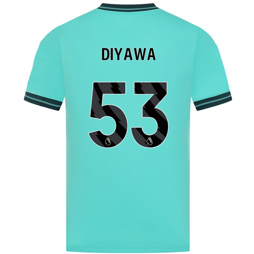 Danxen Criança Camisola Aaron Keto Diyawa #53 Azul Celeste Verde Alternativa 2025/26 Camisa Brasil
