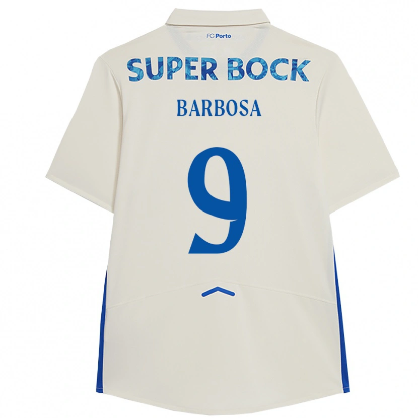 Danxen Criança Camisola Rodrigo Barbosa #9 Branco Azul Terceiro 2025/26 Camisa Brasil