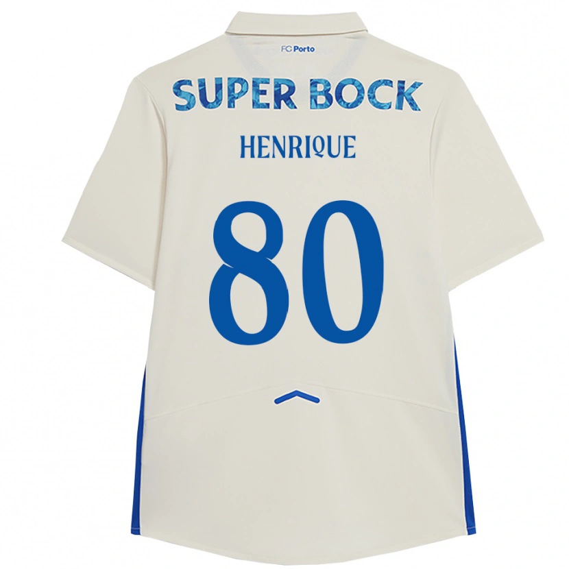 Danxen Criança Camisola Kaio Henrique #80 Branco Azul Terceiro 2025/26 Camisa Brasil