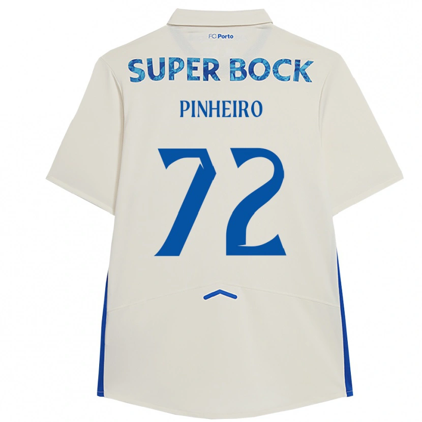 Danxen Criança Camisola Rodrigo Pinheiro #72 Branco Azul Terceiro 2025/26 Camisa Brasil