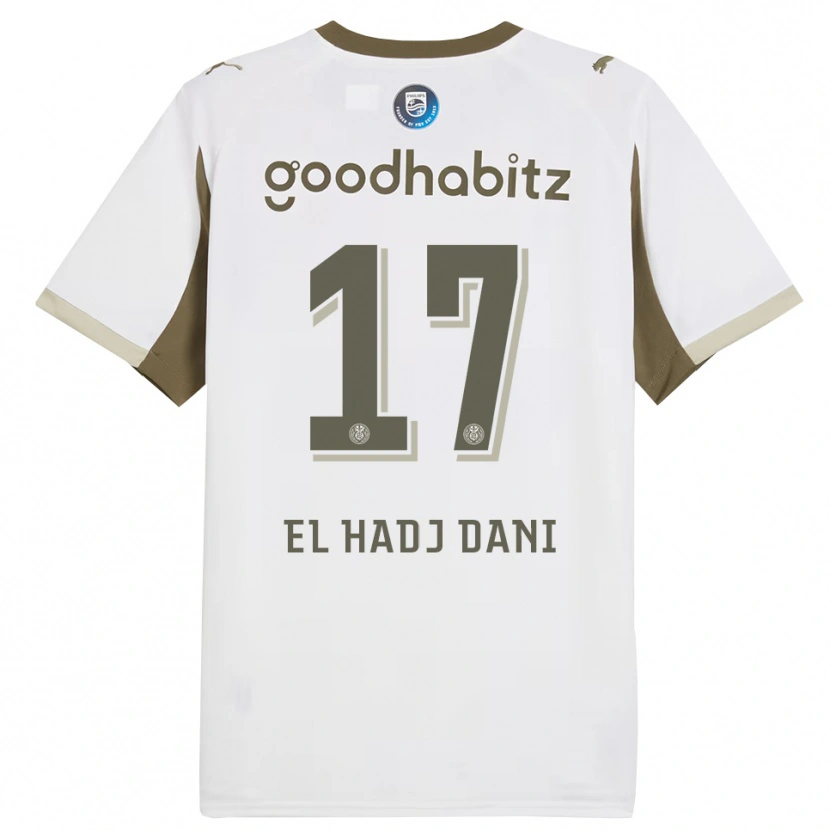 Danxen Criança Camisola Soudais El Hadj Dani #17 Branco Cinza Terceiro 2025/26 Camisa Brasil