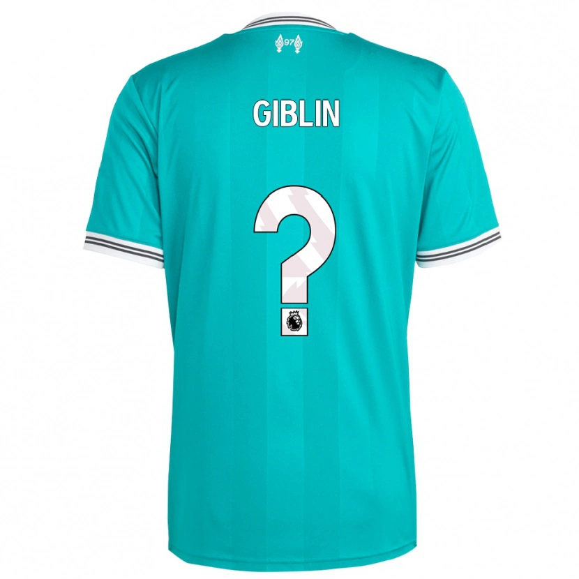 Danxen Criança Camisola Nathan Giblin #0 Verde Branco Terceiro 2025/26 Camisa Brasil