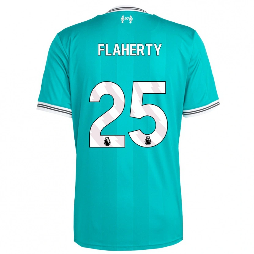 Danxen Criança Camisola Gilly Flaherty #25 Verde Branco Terceiro 2025/26 Camisa Brasil