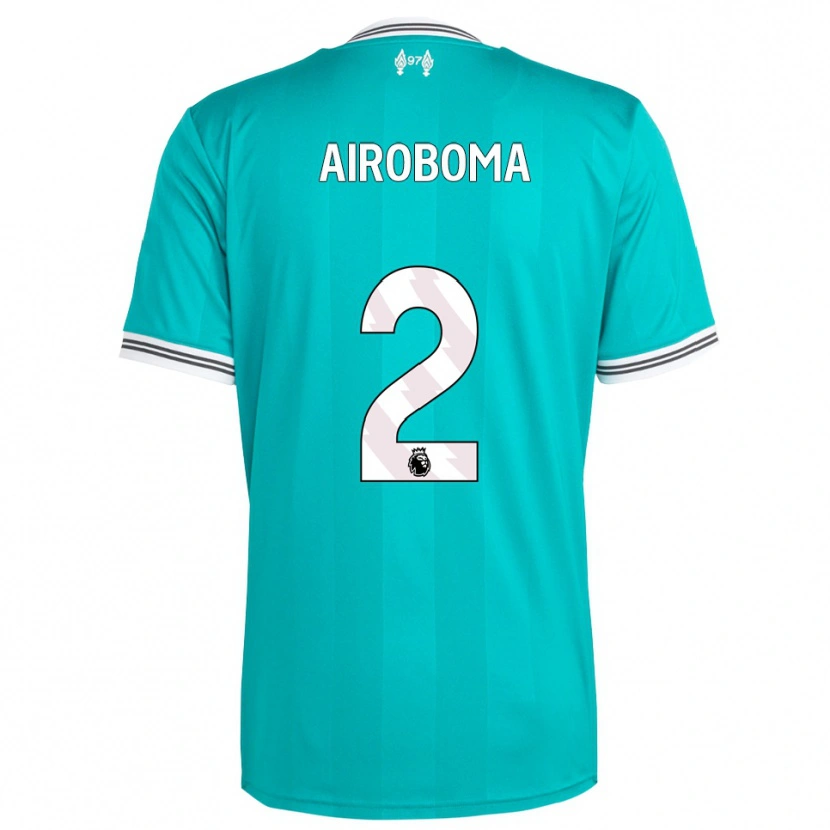 Danxen Criança Camisola Emmanuel Airoboma #2 Verde Branco Terceiro 2025/26 Camisa Brasil