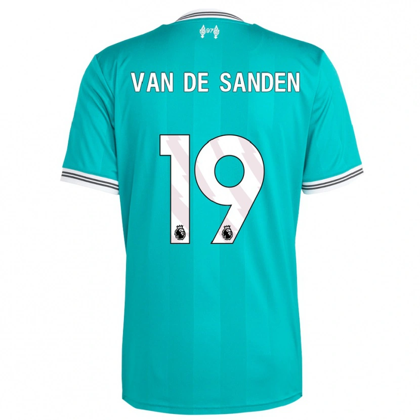 Danxen Criança Camisola Shanice Van De Sanden #19 Verde Branco Terceiro 2025/26 Camisa Brasil