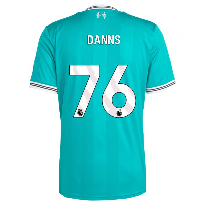 Danxen Criança Camisola Jayden Danns #76 Verde Branco Terceiro 2025/26 Camisa Brasil