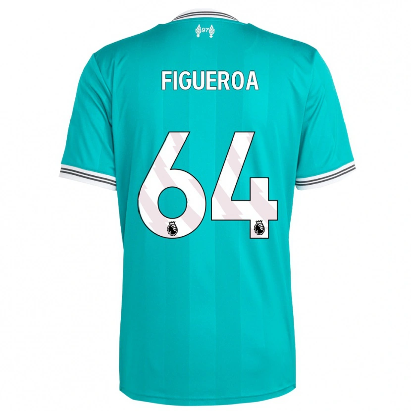 Danxen Criança Camisola Keyrol Figueroa #64 Verde Branco Terceiro 2025/26 Camisa Brasil