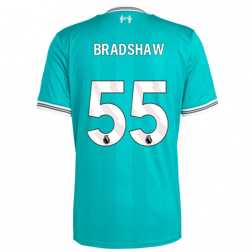 Danxen Criança Camisola Joe Bradshaw #55 Verde Branco Terceiro 2025/26 Camisa Brasil