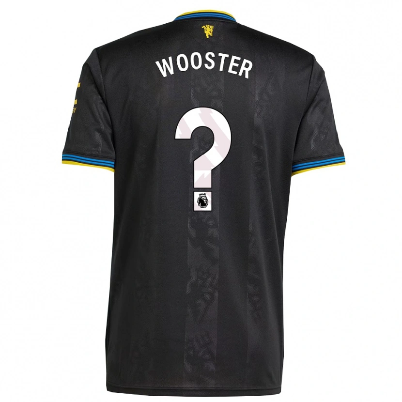 Danxen Criança Camisola Tom Wooster #0 Preto Amarelo Azul Terceiro 2025/26 Camisa Brasil