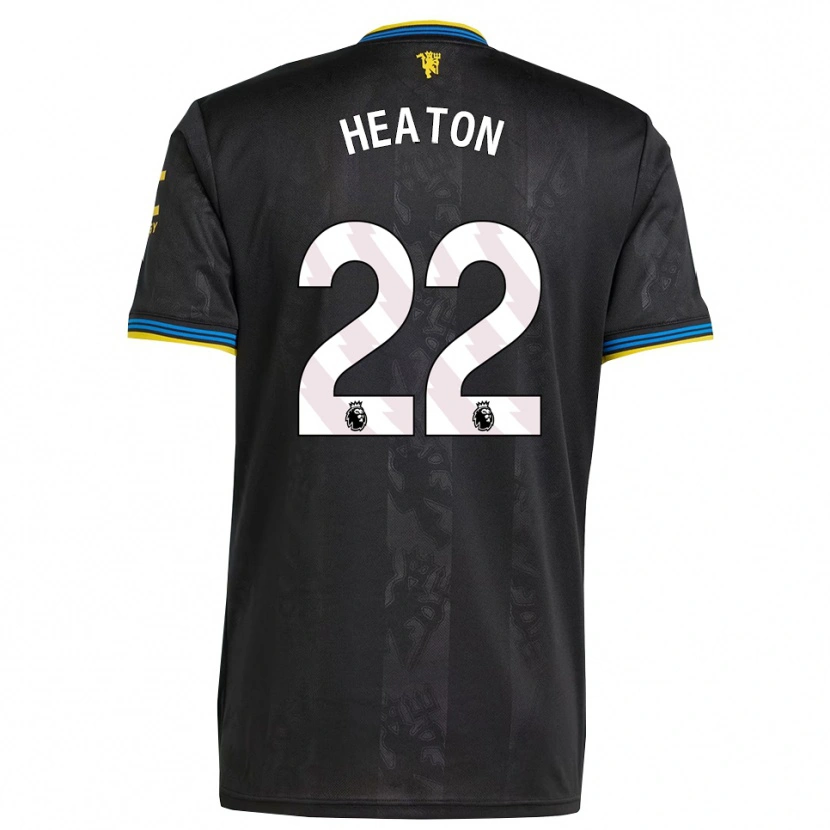 Danxen Criança Camisola Tom Heaton #22 Preto Amarelo Azul Terceiro 2025/26 Camisa Brasil