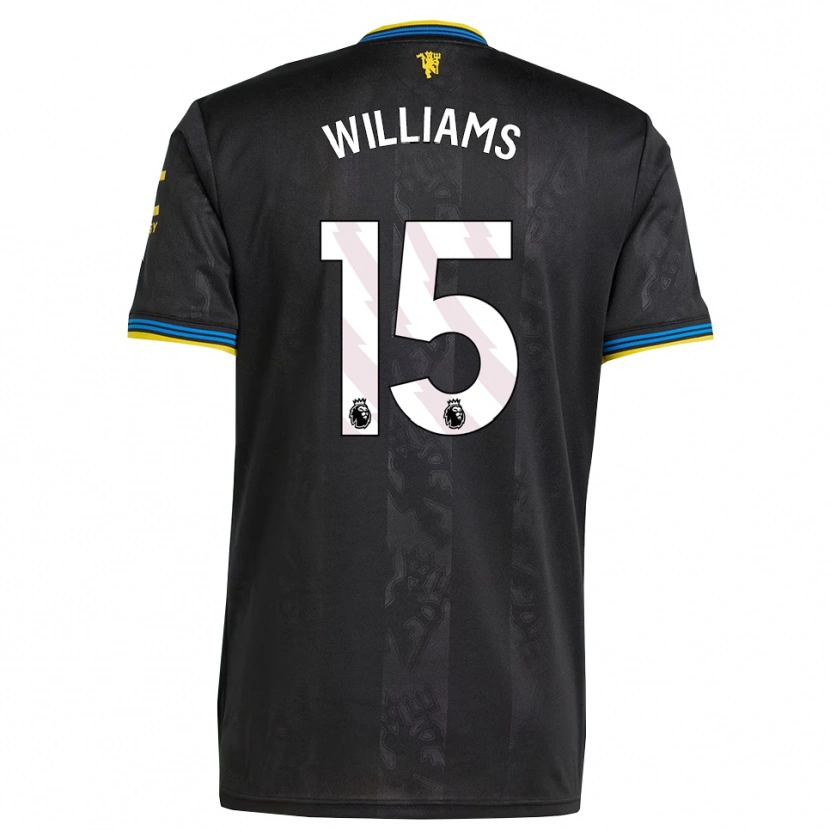 Danxen Criança Camisola Joe Williams #15 Preto Amarelo Azul Terceiro 2025/26 Camisa Brasil