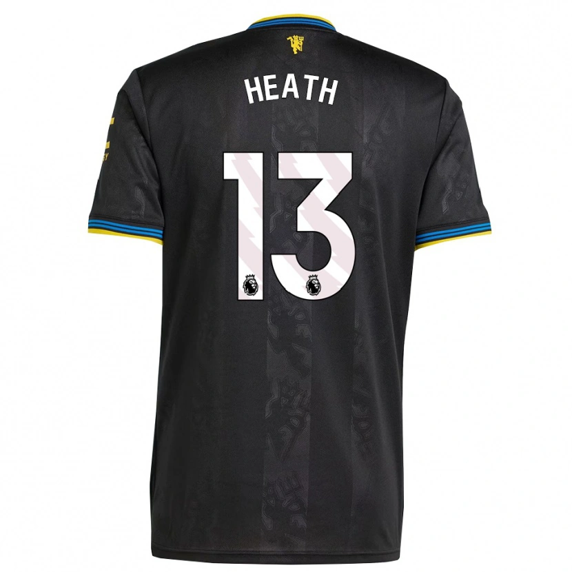 Danxen Criança Camisola Fred Heath #13 Preto Amarelo Azul Terceiro 2025/26 Camisa Brasil