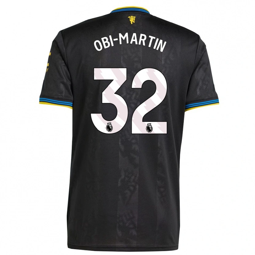 Danxen Criança Camisola Chido Obi #32 Preto Amarelo Azul Terceiro 2025/26 Camisa Brasil