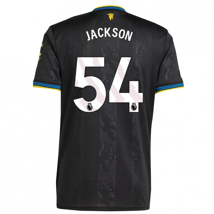 Danxen Criança Camisola Louis Jackson #54 Preto Amarelo Azul Terceiro 2025/26 Camisa Brasil