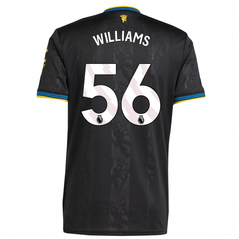 Danxen Criança Camisola Ethan Williams #56 Preto Amarelo Azul Terceiro 2025/26 Camisa Brasil