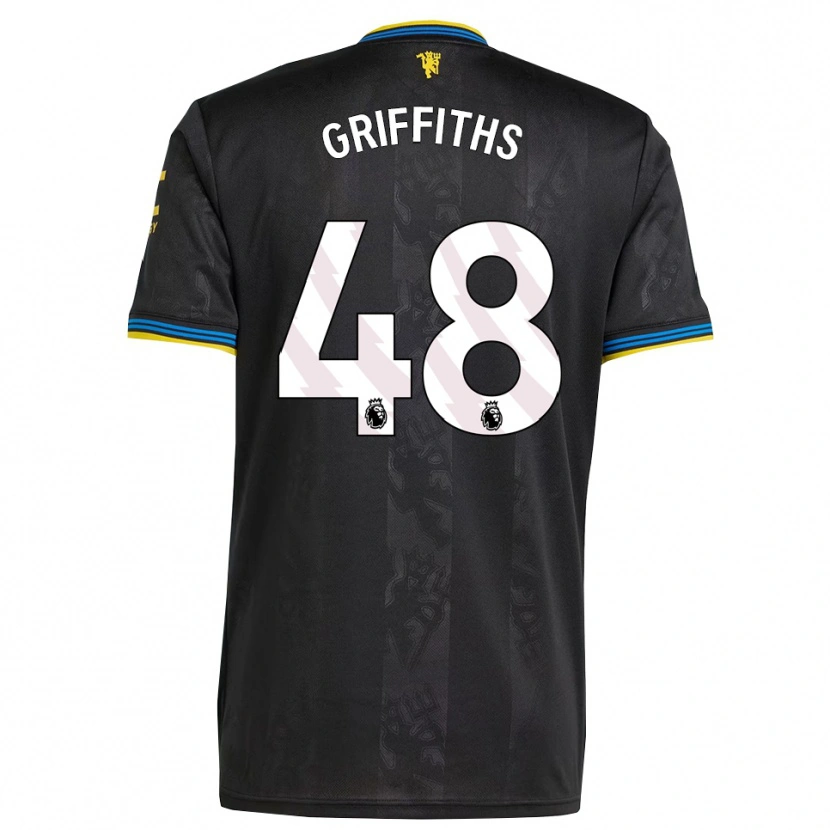 Danxen Criança Camisola Mared Griffiths #48 Preto Amarelo Azul Terceiro 2025/26 Camisa Brasil