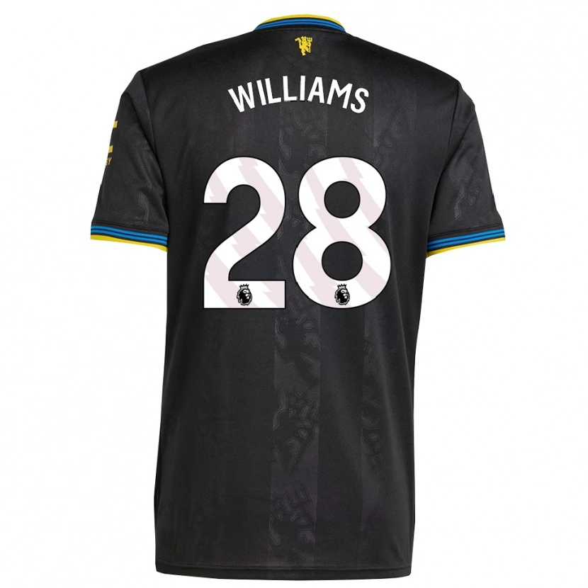Danxen Criança Camisola Rachel Williams #28 Preto Amarelo Azul Terceiro 2025/26 Camisa Brasil