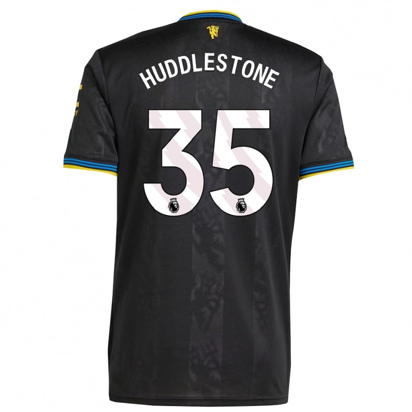 Danxen Criança Camisola Tom Huddlestone #35 Preto Amarelo Azul Terceiro 2025/26 Camisa Brasil