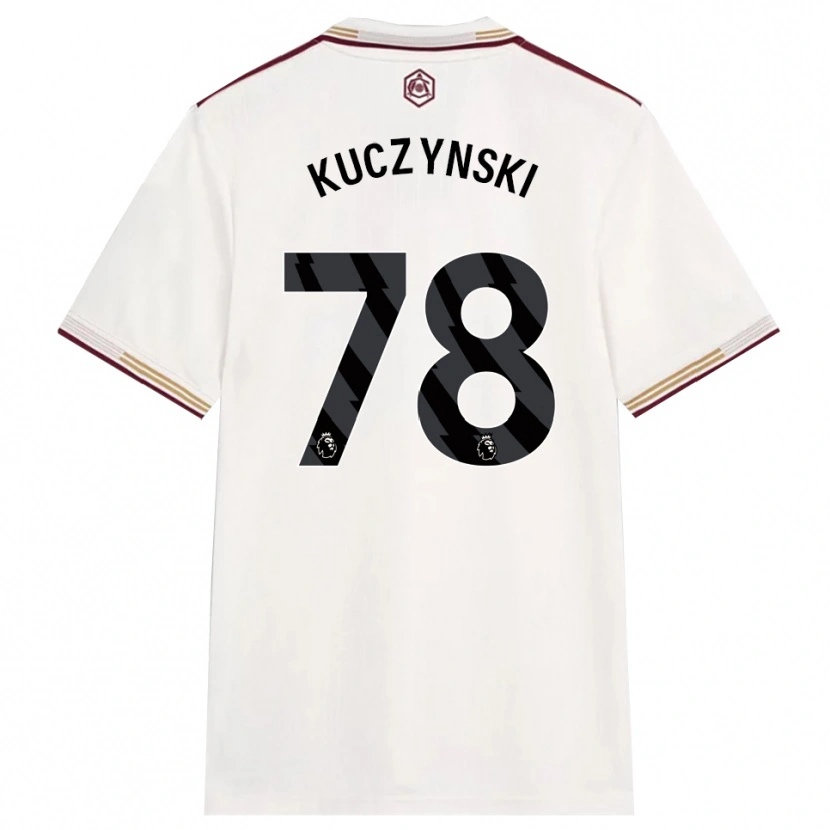 Danxen Criança Camisola Max Kuczynski #78 Branco Sujo Borgonha Terceiro 2025/26 Camisa Brasil