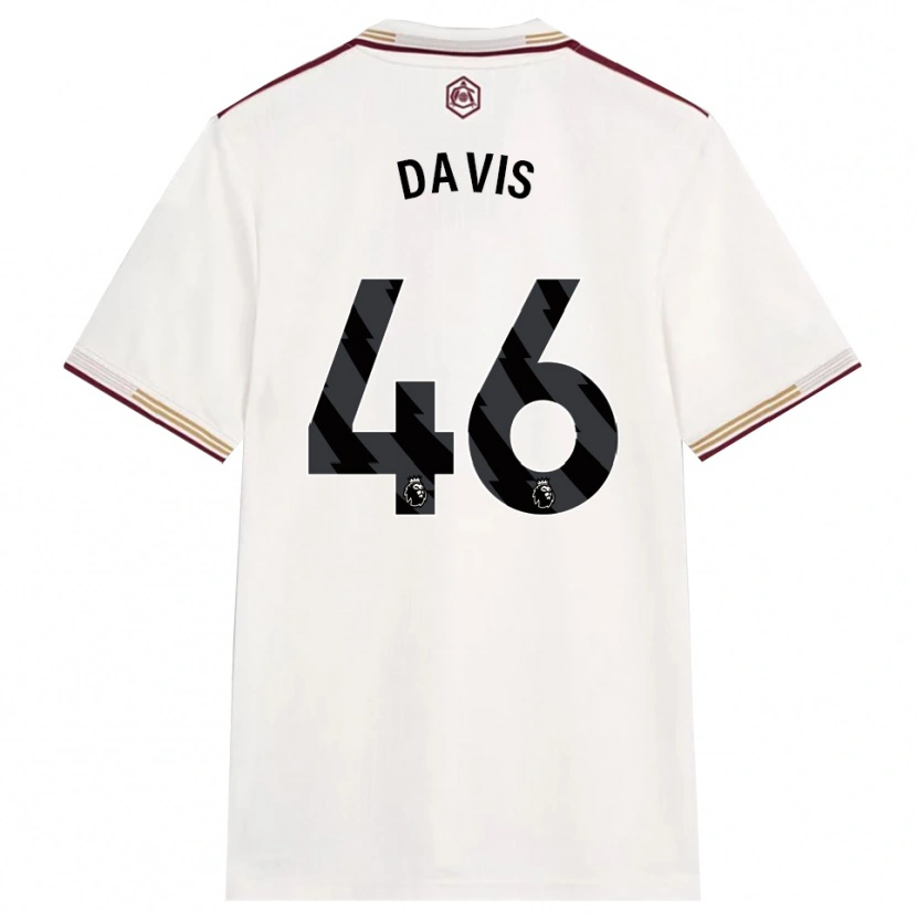 Danxen Criança Camisola Timi Davis #46 Branco Sujo Borgonha Terceiro 2025/26 Camisa Brasil